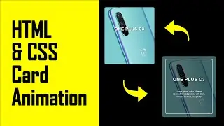 Animated CSS Card with HTML and CSS