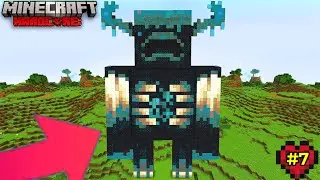 I build a warden statue in minecraft hardcore || hardcore series ep 7