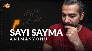 ARTAN / AZALAN SAYI SAYMA ANİMASYONU: Blender Geri Sayım ve Zamanlayıcı Yapımı