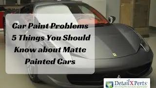 Car Paint Problems: 5 Things You Should Know about Matte Painted Cars
