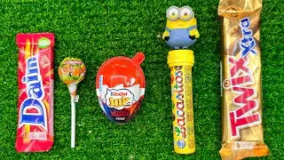 ASMR Most Popular Candys / some lots of colorful rainbow lollipop candy / unpacking chocolate eat