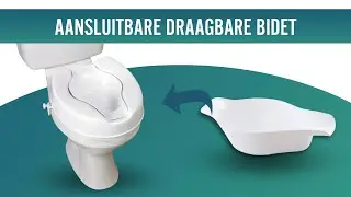 OrtoPrime Draagbaar Bidet Aanpasbaar voor WC-Verhogers voor Intieme Hygi&euml;ne
