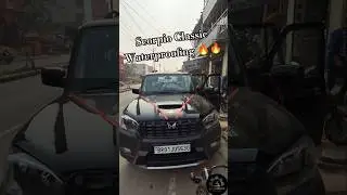 Scorpio Classic Waterproofing 🔥 | Floor Lamination Full Setup | Best Budget Car Lamination #shorts