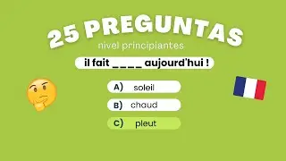 Test de FRANCÉS para principiantes 🇫🇷 I 25 preguntas