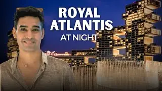 Royal Atlantis Dubai at Night | Luxury, Art & Fountain Show 😍