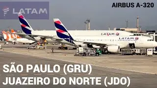 SÃO PAULO X JUAZEIRO DO NORTE-CE VOANDO COM O A320 DA LATAM - FLIGHT REPORT