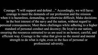 Navy Core Values