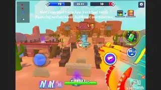 Nerf Superblast Game App: 3 vs 3 Nerf Battle. (Featuring @nerfbebi4ever (Bebi4ever), and Snoetoes)