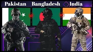 PAKISTAN Vs BANGLADESH Vs INDIA MILITARY POWER COMPARISON 2025#country #comparison