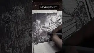 Frendship #penart #drawing # #art # #sketch #artist #love #study #friends #gorupstudy