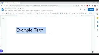 Creating a New Default Text Style in Docs