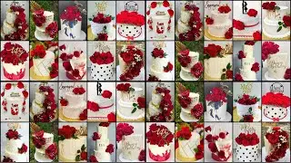 🌹Red Rose Cake Designs 2024/Anniversary Cake/Birthday Cake/Cake Design/Engagement Cake Design#rose