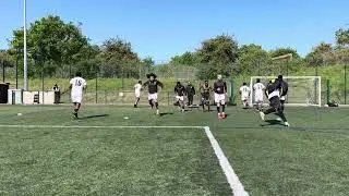 B2R Sport players warming up