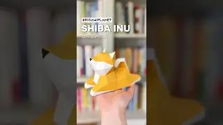 ORIGAMIPLANET Shiba Inu 3D Paper craft Unboxing Video,  DIY Easy Origami Dog Paper Model Sculptrue