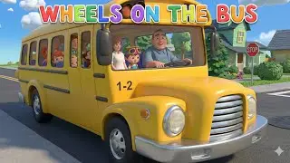 Wheels on the Bus | Nursery Rhymes & Kids Songs  @Dailykidsrhymestv 