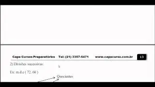 M&oacute;dulo XII - MDC e MMC - Matem&aacute;tica para Concursos