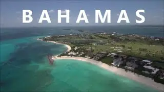 STASHA: 4K BAHAMAS drone landscape video - Swimming in crystal clear water in Paradise Island