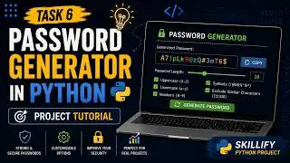 Password Generator in Python 🔐 |Beginner Project Tutorial | Skillify