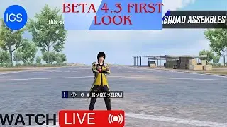 PUBG 4.3 Beta First Look LIVE 🔴 New Update