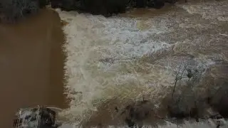 Milstead Dam Flood By Drone JT #dam  #damflood #milldam #flood