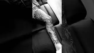 Animal themed full leg tattoo SLEEVE ! #shortvideo #tattoing #tattooideas