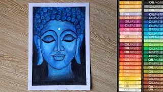 How to Draw Lord Buddha | Oil Pastel Drawing