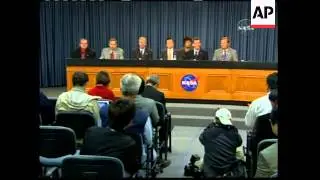 WRAP Landing of the space shuttle, crew, presser
