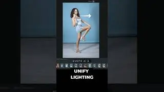 New Unify Lighting feature in EVOTO AI  enhances studio backdrop cleanup! #evotoai #portraitediting