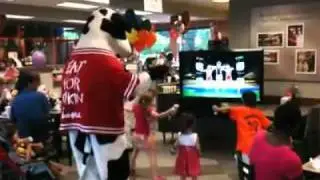 Chick-Fil-A Dancing Cow with Games2U Entertainment Cart