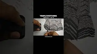 TEMPLE SKETCHING | ASMR Series #asmr #asmrvideo #sketch #temple #sketching #calm #hindu #hindutemple