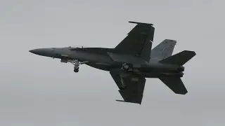F-18 Super Hornet. Mather Airport. Friday 2025. 4K 60fps.