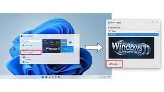 How To Set 3d Text ScreenSaver On Windows 11