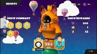 Fall Guys: jump showdown time-out ⏰ w/ fox 🦊, squads win w/ friends 🥳 all gold 🥇