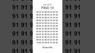 Eye Test! Is Your Brain FAST Enough? Test Your Vision! ⚡️ #shorts