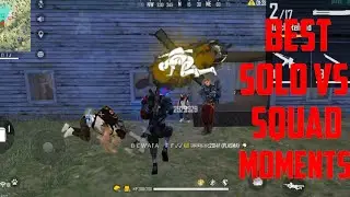 Best solo vs squad moments||Free fire-lappi gaming