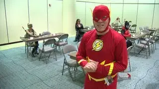Superhero wedding and The Flash goes speed dating!