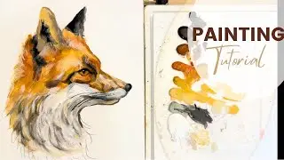 Как нарисовать лису акриловыми красками: пошаговый урок рисования