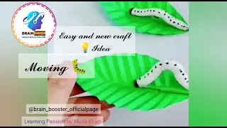 Easy and intresting craft idea's || Moving Worm #shortsvideo #musakhan #preschool #kindergarden
