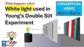 White light used in Young’s Double Slit  Experiment | Wave Optics |Newton's Color Disc