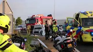 Twee gewonden bij ernstig ongeval op de Hoeksebaan