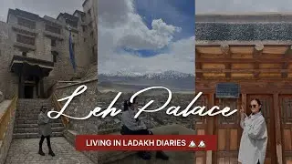 Living In Ladakh Diaries 🏔️🏔️//Visiting The  Leh Palace by walking