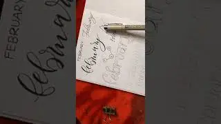 February lettering | How to write February in different styles Bullet journal | Calligraphy writing