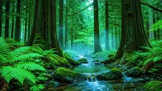 Natural Forest River, Waterfall & Birds | Soothing Nature Sounds (LIVE)