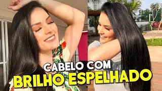 COMO DEIXAR O CABELO COM BRILHO ESPELHADO EM CASA, MUITO HIDRATADO, MACIO E SUPER SEDOSO (9 DICAS)
