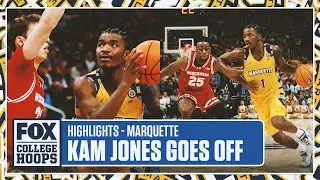 Kam Jones drops 32 points in Marquette's 88-74 win over Wisconsin | FOX Hoops Player Highlight