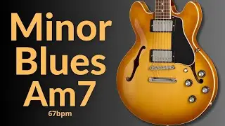 Emotional Blues Ballad Guitar Backing Track in A Minor l BT 597