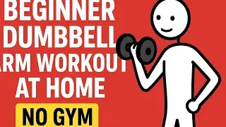 Beginner Dumbbell Arm Workout at Home | Build Biceps Fast