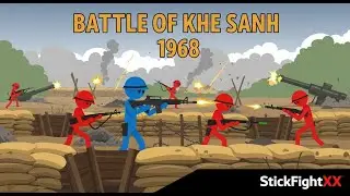 Battle of Khe Sanh 1968 ⚔️ Full 2D Stickman Documentary Vietnam War Animation!
