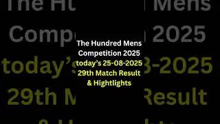 The Hundred 2025 LIVE Result & Highlights 🔥 Oval Invincibles vs London Spirit