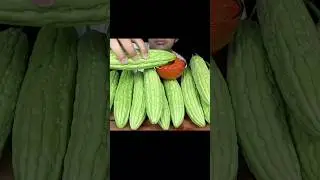 MAKAN PARE MENTAH SAMBAL TERASI #mukbang #asmr #pare